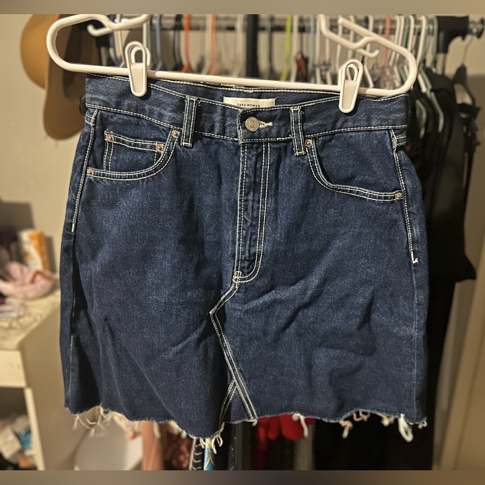 Blue Jean skirt Zara women, size L